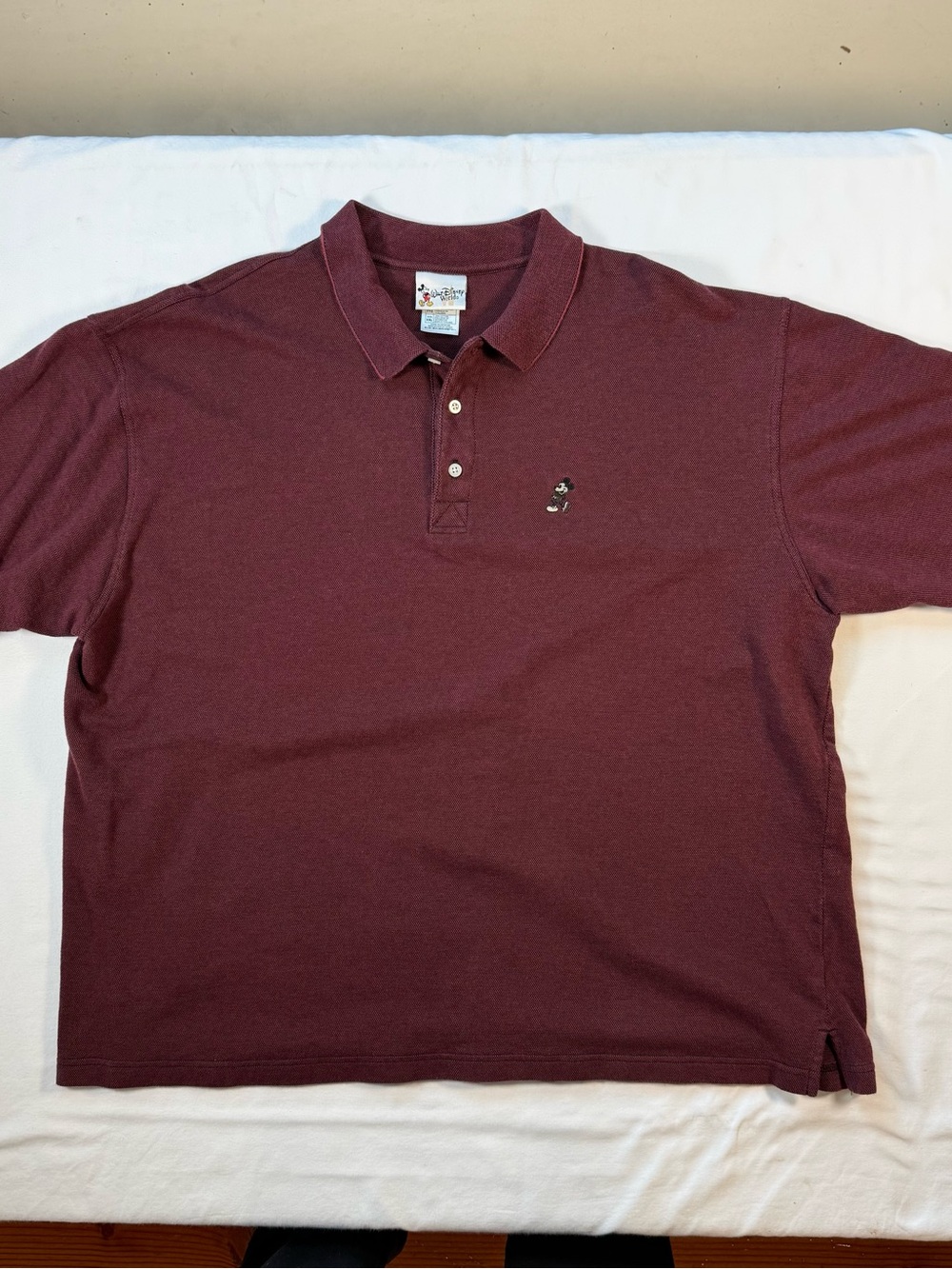 Vintage Walt Disney World Red Polo Embroidered Size XXL